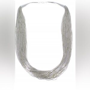 Elegant Silver Multi-Strand Necklace